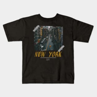 new york tape photgraphy Kids T-Shirt